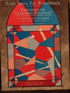 Hymn Tunes For Woodwinds 2 Sheet Lot Lot Bb Instruments Flute Oboe Clarinet VG - Picture 1 of 6