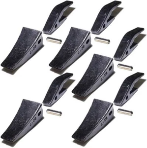 Titan Attachments Bucket Teeth Assembly 23TF Set of 5 Medium Wear Weld On Shank - Picture 1 of 5