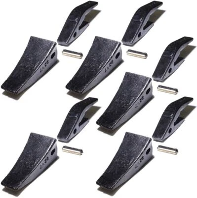 Titan Attachments Bucket Teeth Assembly 23TF Set of 5 Medium Wear Weld On Shank - Image 1 of 4