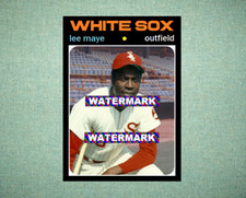 Lee Maye Chicago White Sox 1971 Style Custom Baseball Art Card