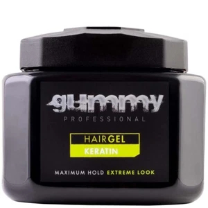 BARBER BEAUTY SALON GUMMY MAXIMUM HOLD EXTREME LOOK HAIR STYLING GEL KERATIN - Picture 1 of 1