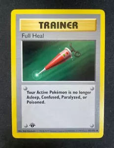 Tarjeta de Pokémon: 1a Edición Base de Sanación Completa Poco Común (EX) - Imagen 1 de 2
