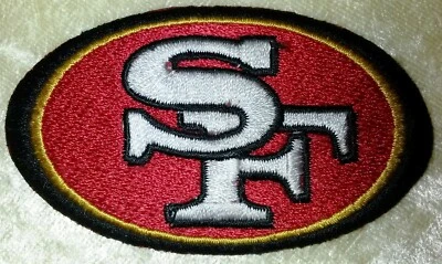 San Francisco 49ers 3.25" Iron On Embroidered Patch ~ Free Tracking!