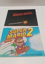 Super Mario Bros 1 and 2 Lot NES Nintendo Manuals Only Clean See Pics 1985 OEM