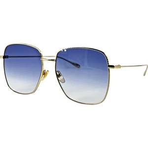 Gucci GG1031S Womens Metal Sunglass 004 Gold w Violet Lenses 59-16 Oversize - Picture 1 of 5