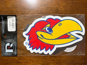 WOW! 2 LARGE Kansas University Jayhawk “Big Jay” Mascot Magnets FAST FREE SHIP!! - Picture 1 of 3
