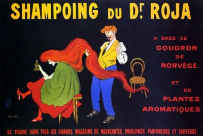 CHAMPOING DU DR ROJA PELUQUERÍA PELUQUERÍA CAPPIELLO VINTAGE PÓSTER REPRO Foto 1 de 3