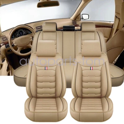 For Honda Accord CR-V Civic HR-V Premium PU Leather Auto Car Seat Covers Foto 1 de 4
