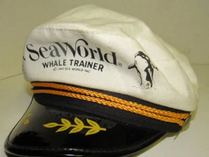 Kinder Vintage Sea World Wal Trainer Snapback Mütze Cap Mesh 80er - Bild 1 von 7
