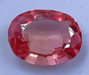 Piedra preciosa suelta certificada zafiro color melocotón natural corte ovalado de 4,85 quilates 5JRW - Imagen 1 de 7