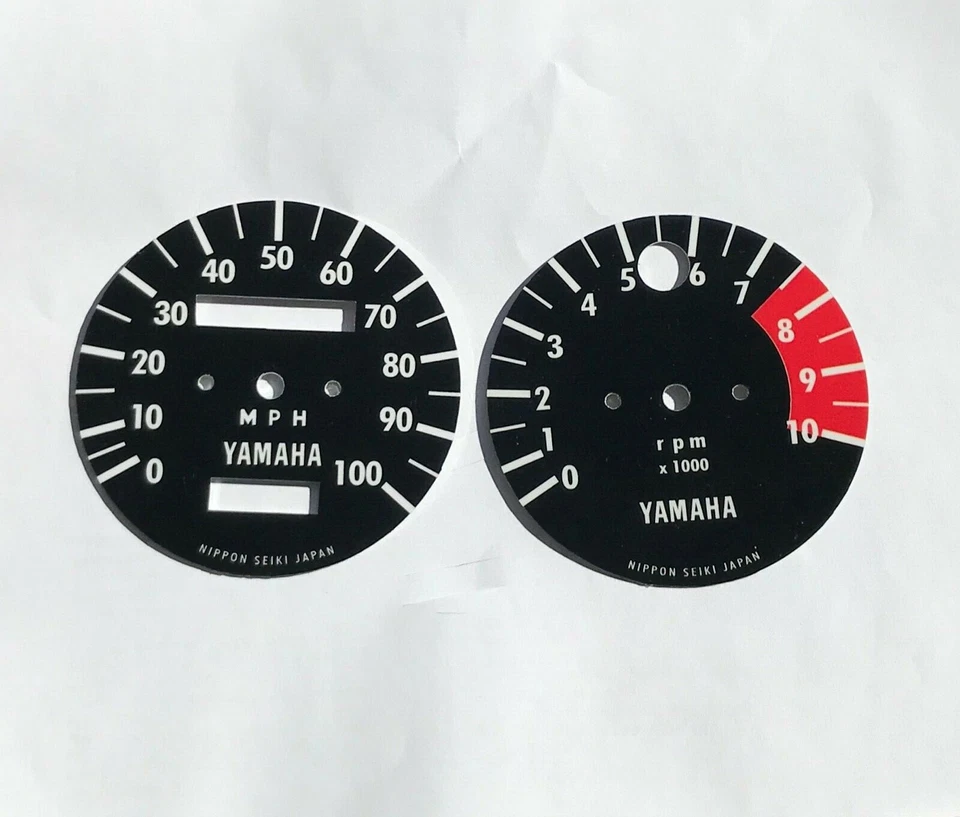 Yamaha Dt1 250 1971 enduro tacómetro y velocímetro placas frontales Foto 1 de 1