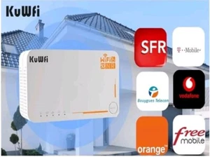 KuWFi 5G Wi-Fi 6 Router with sim Card Slot Unlocked, NR NSA/SA AX3600 - Afbeelding 1 van 17
