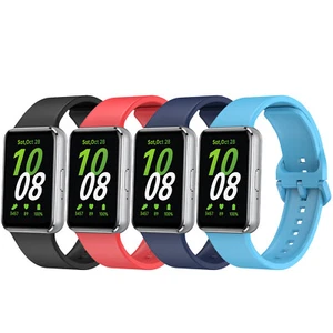 for Samsung Galaxy Fit 3 Watch Bands Soft Silicone Replacement Strap Adjustable - Picture 1 of 26