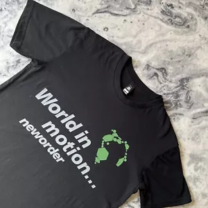 Maglietta New Order World In Motion Italia 1990 Inghilterra Football Band Tee M - Foto 1 di 7