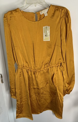 Abito MICHAEL KORS blusa manica raso balza calendula taglia media