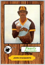 1979 Family Fun Centers Dean's Photo San Diego Padres John D'Acquisto San Diego