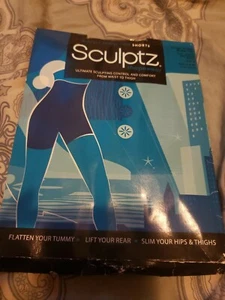 Sculptz Shapewear Shorts Shaper Top Black Size B New - Picture 1 of 2