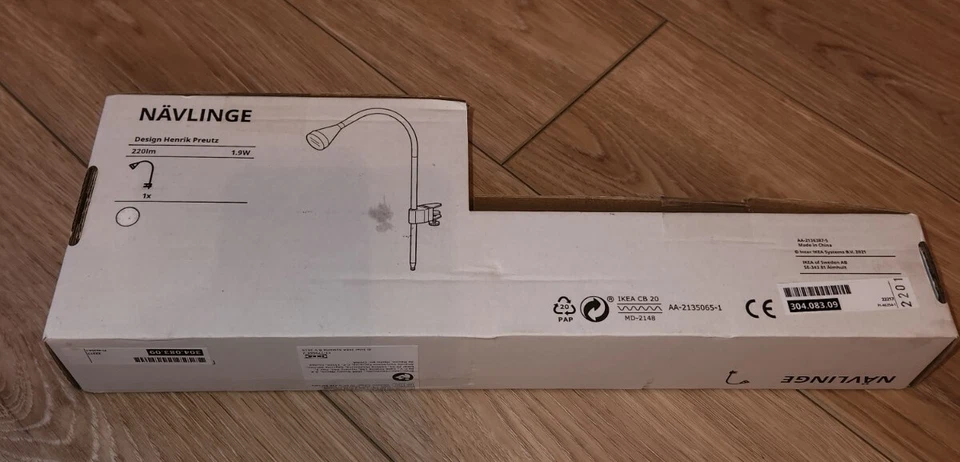 Ikea NAVLINGE LED work lamp light blue 704.772.54 -