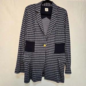 CAbi The Explorer Checkup Blue Heritage Plaid Stretchy Blazer Gr. M Neu OHNE Etikett! - Bild 1 von 20