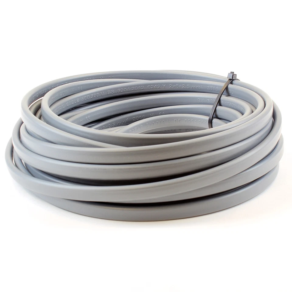 6 mm Twin and Earth T&E Electric Cable Wire | Domestic High Power Cooker Shower - Image 1 of 4