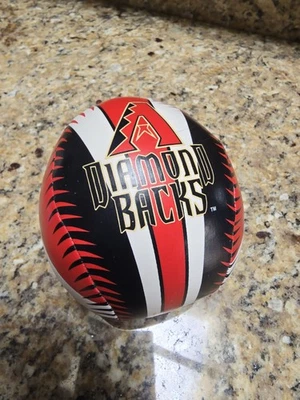 Peluche de pelota de béisbol de recuerdo Rawlings AZ Diamondbacks negro rojo blanco mate 2007 Foto 1 de 4