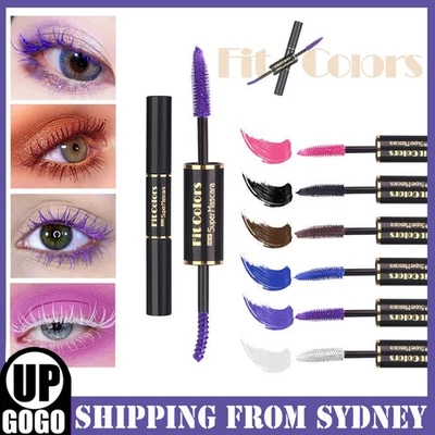 Dual Side 4D Silk Fiber Eyelash Mascara Waterproof Eyelash Fluffy Volume Mascara - image 1 of 4