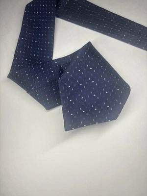 Corbata Turnbull & Asser azul jacquard para hombre azul corbata geométrica 100 % seda 57,5” Foto 1 de 4