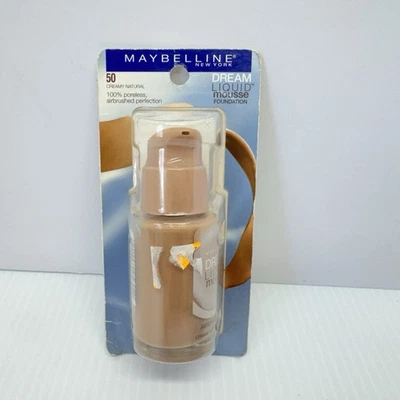 NEW Maybelline Dream Liquid Mousse Airbrush Finish-50 CREAMY NATURAL LIGHT 5 - Image 1 of 4
