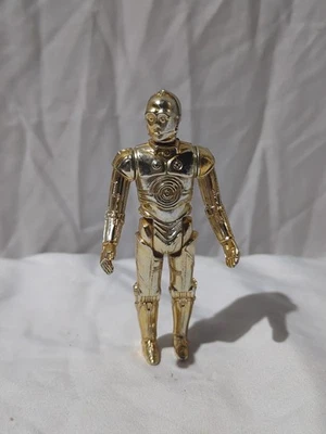 GENUINE vintage COMPLETE star wars C-3PO DROID ACTION FIGURE kenner 1977 fixed - Image 1 of 4