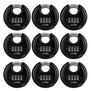 Outdoor Combination Lock, Heavy Duty Weatherproof Discus Padlock, Resettable ... - Picture 1 of 4