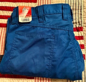 Bulwark FR Men's Pants iQ Series Lightweight Comort Cargo 38x32 Royal Blue NWT - Picture 1 of 5