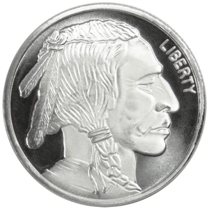 Ronda de plata fina Buffalo .999 de 1 oz - Imagen 1 de 3