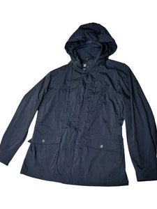 Giacca da campo Paul Zileri blu navy nuova con etichette taglia 52 (US 44) zip cappuccio nascosta a scatto - Foto 1 di 17