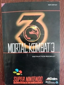Super Nintendo Mortal Kombat 3 Manual Only. - Picture 1 of 4