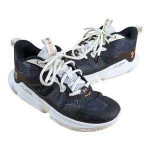 Under Armour Womens Flow Breakthru 3 Black Blue Basketball Shoes Size 8 - Picture 1 of 14