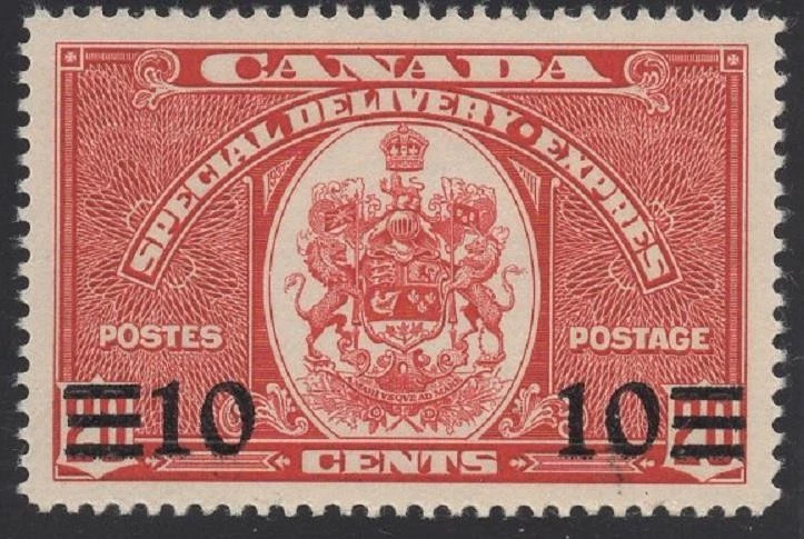 CANADA:#E9  SPECIAL DELIVERY SURCHARGED STAMP / MINT NH - Image 1 of 1