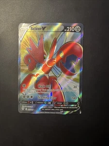 Scizor V 183/189 Darkness Ablaze NM Full Art Ultra Rare Pokemon Card - Picture 1 of 2