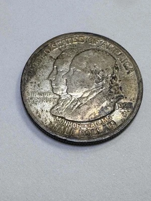 1923 S Monroe Doctrine Centennial Commemorative Half Dollar 90% Silver Low Mint - Image 1 of 2