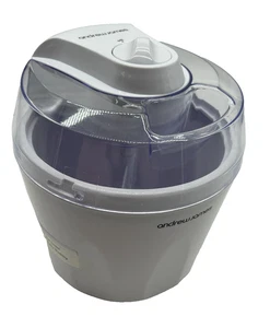 Electric Andrew James Ice Cream Maker Machine Model AJ-0168KC 12W White C46  G55 - Picture 1 of 11