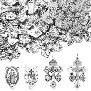 Loetere 40pcs/20set Crucifix for Rosary Making Kit 2.2 Inch Pardon Crucifix C... - Picture 1 of 7