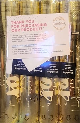 Cañón en polvo de confeti Gender Reveal - Juego de 4 (2 azules, 2 rosas) Foto 1 de 4