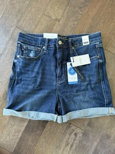 Judy Blue High Waist Tummy Control Cool Denim Shorts 150286 New With Tags Size L - Picture 1 of 4