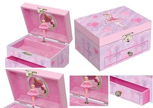 BOMBONIERA GIOSTRA con CARILLON BALLERINA DANZANTE Cm.15x11x8,5H MUSIC-BOX 32011 - Picture 1 of 1