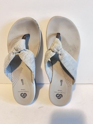 Sandali con perizoma Clarks donna grigi e bianchi taglia 9