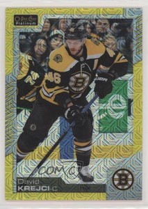 2020-21 O-Pee-Chee Platinum Yellow Traxx /249 David Krejci #77