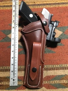 Ruger Mark III IV 6.88" 22Auto w Red Dot Sight Leather Holster Mag Pouch MK USA - Picture 1 of 8