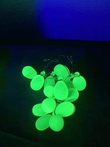 Art Nouveau Czech Glass Grape Cluster Fruit Lamp Shade grapes Uranium Vaseline - Picture 1 of 5