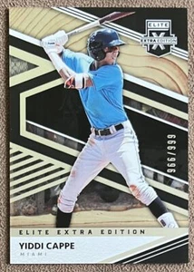 2020 Panini Elite Extra Edition Yiddi Cappe Rookie /999 Miami Marlins #99 - Picture 1 of 2