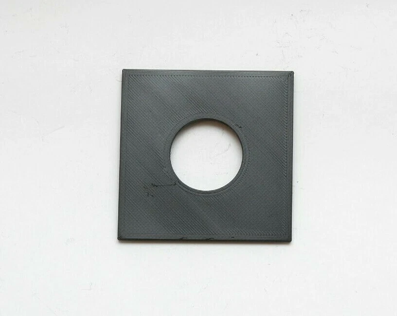 Speed Graphic 2x3 Copal #0 34.6mm Hole Lens Board 83.4x83.4mm Square - Image 1 of 3
