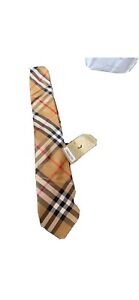 Nwt New Burberry Manston classic cut check silk neck tie one size 4013550